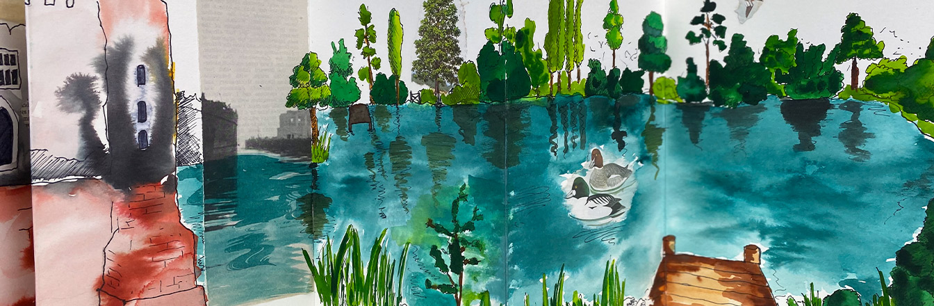 The Concertina Sketchbook - A Format That Unfolds History