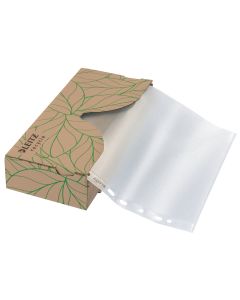 A4 Clear Leitz Recycle Punched Pocket Dispenser Pack of 40