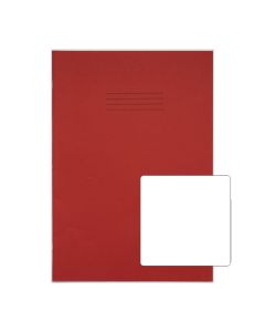 Classic A4+ Copybooks Plain 80 Page Box of 50 Red