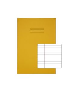 Classic A4+ Copybooks 8mm+Margin 80 Page Box of 50 Yellow
