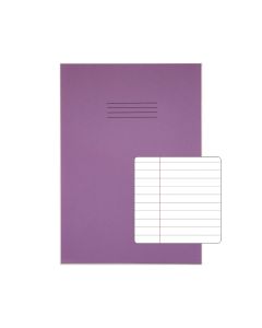 Classic A4+ Copybooks 8mm+Margin 80 Page Box of 50 Purple