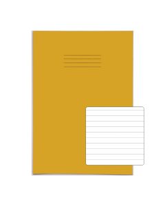Classic A4+ Copybooks 8mm Ruled 40 Page Box of 100 Yellow