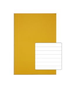Classic A4 Copybook 12mm Ruled 80 Page Box of 50 Yellow