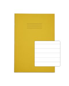 Classic A4 Copybook 15mm Ruled 80 Page Box of 50 Yellow