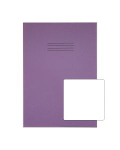 Classic A4 Copybook Plain 80 Page Box of 50 Purple