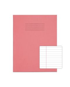 Classic 9" x 7" Copybook 8mm+ Margin 80 Page Box of 100 Pink