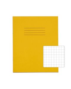 Classic 8"x6.5" Copybook 10mm Squared 48 Page Box of 100 Yellow