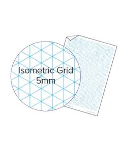 A4 5mm Isometric Grid Loose Leaf Scholastic Paper Pack of 250 Sheets