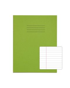 Classic 9"x7" Copybook 8mm+ Margin 80 Page Box of 100 Light Green