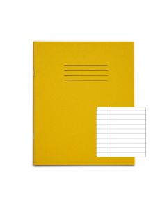 Classic 8" x 6.5" Copybook 8mm+ Margin 48 Page Box of 100 Yellow