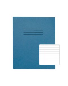 Classic 8" x 6.5" Copybook 8mm+ Margin 48 Page Box of 100 Light Blue