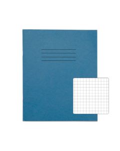 Classic 8" x 6.5" Copybook 7mm Squared 48 Page Box of 100 Light Blue