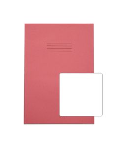 Classic A4 Copybook Plain 80 Page Box of 50 Pink