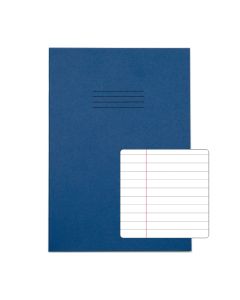 Classic A4 Copybook 8mm+ Margin 80 Page Box of 50 Dark Blue