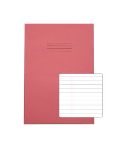 Classic A4 Copybook 8mm+ Margin 80 Page Box of 50 Pink
