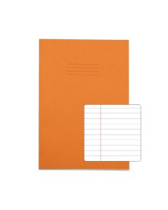 Classic A4 Copybook 8mm+ Margin 48 Page Box of 100 Orange