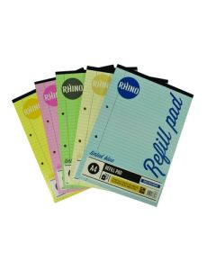 A4 Tinted Refill Pads Pack of 5 Assorted