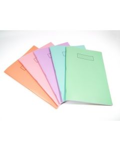 A4 Silvine Stapled Pastel Colour Notebooks Pack of 10