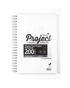 A4+ Silvine Zero Plastic Project Book Tinted Pages