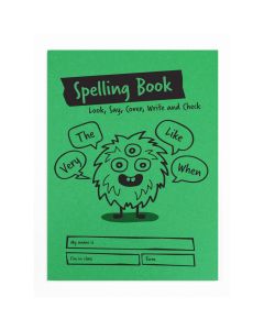 A5 Spelling Book 32 Pages Pack of 30 Green