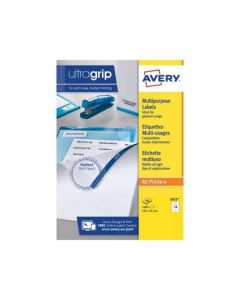 Avery JamFREE Multipurpose Labels 14 per sheet 100 pack