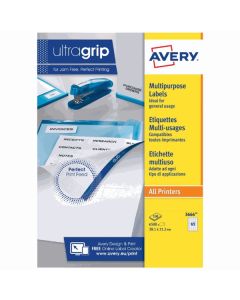 Avery JamFREE Multipurpose Labels 65 per sheet 100 pack