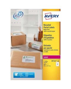 Avery Recycled Parcel Labels 8 Per Sheet 100 Pack
