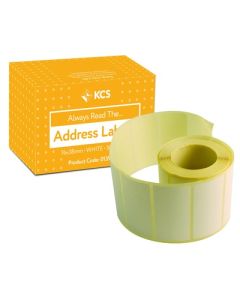 76 x 38mm White Address Labels Roll of 500