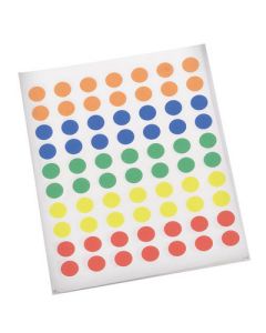 Self-Adhesive Dots Pack of 490 Assorted Colours