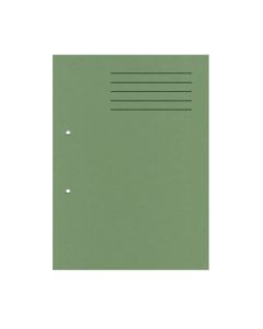 Punched Square Cut Folders A4 Green Pack 100
