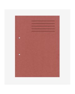 Punched Square Cut Folders A4 Red Pack 100