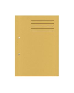 Punched Square Cut Folders A4 Yellow Pack 100