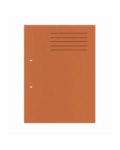 Punched Square Cut Folders A4 Orange Pack 100