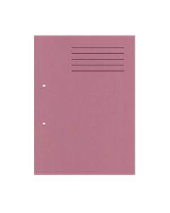 Punched Square Cut Folders A4 Pink Pack 100