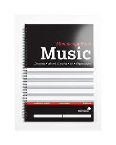 A4 Twin Wire Music Manuscript Book