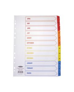A4 Tax Year Mylar Coloured Tab Indexes