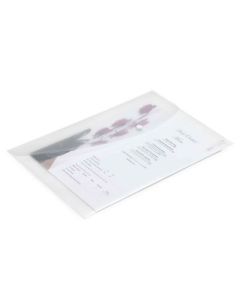 Popper Wallets Foolscap Clear Pack of 5