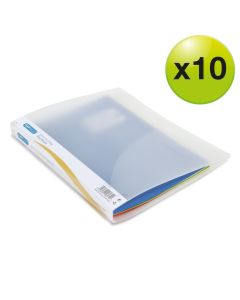 A4 Rapesco A4 Polypropylene Clear Ring Binders Pack of 10