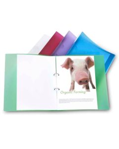 ECO Ring Binders A4 Assorted Colours Pack 10