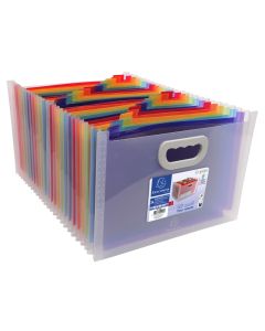 A4 Landscape Polypropylene Expanding File with Handles