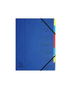 Blue 7 Part Elasticated Mulipart File