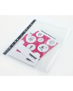 A4 Multi-punched Polyfile Ring Binder Wallets Clear Pack of 5