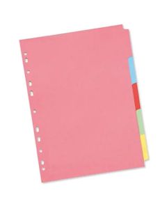 A4 Manilla Subject Dividers 5 Part Set