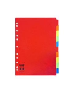 A4 Bright Manila Dividers 10 Part Set