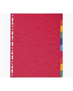 A4 Extra Wide Subject Dividers 10 Part Set