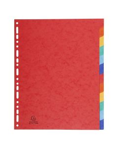 A4 Extra Wide Subject Dividers 12 Part Set