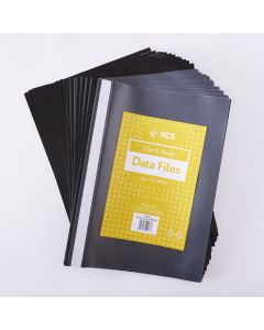 A4 Data Files Black Pack of 25