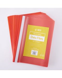 A4 Data Files Red Pack of 25