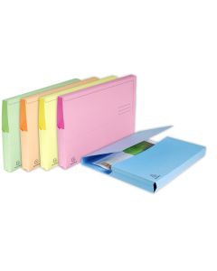 A4 Aquarel Document Wallets Assorted Pastel Colours Pack of 50