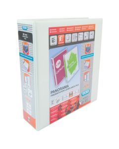 A4 Panorama Presentation Lever Arch Files 2 D Rings White Pack of 5